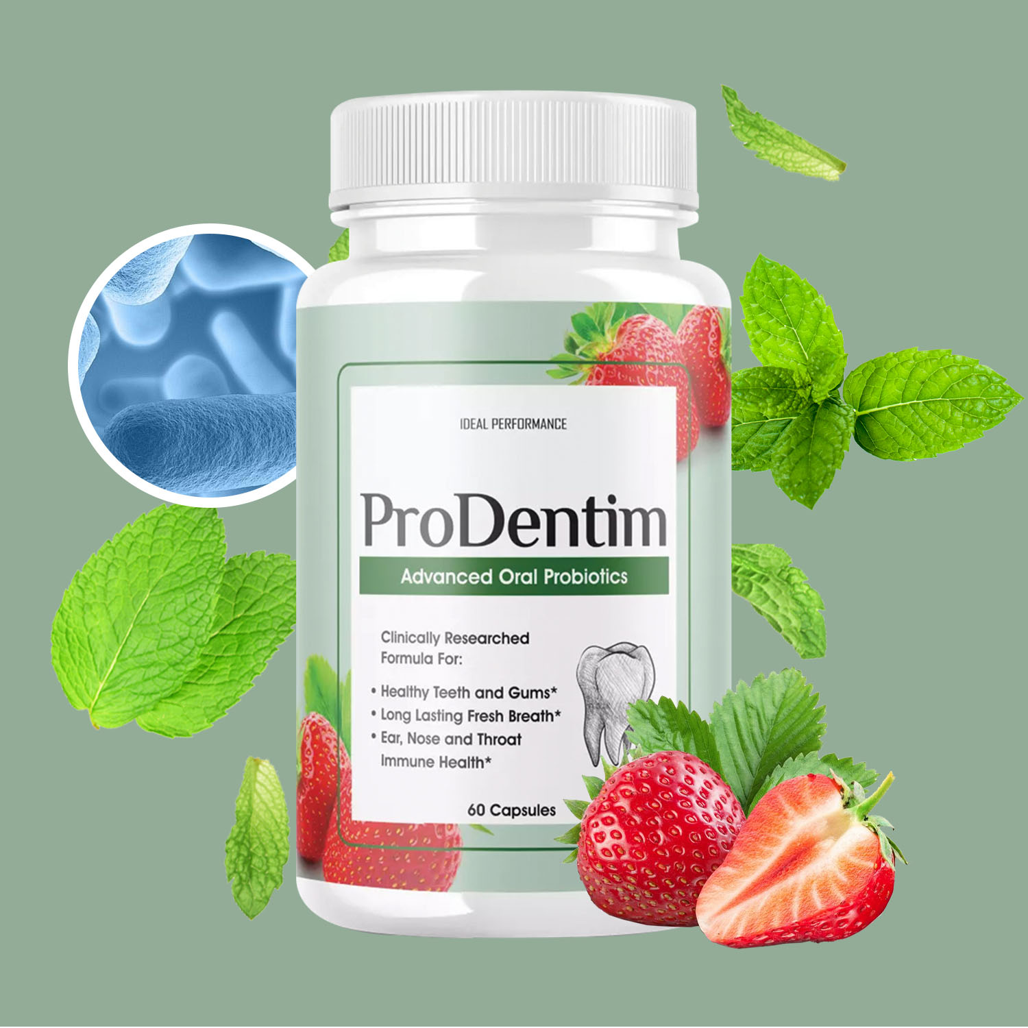 Teeth Whitening Gum - بروبيوتيك الفم المتقدم - ينعش التنفس،