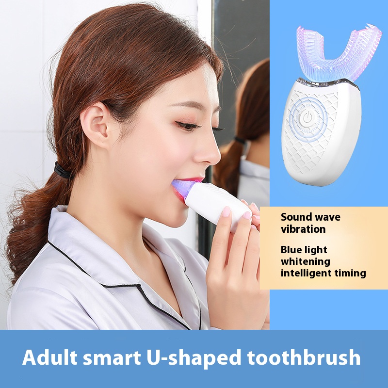 Teeth Whitening Gum - فرشاة أسنان كهربائية على شكل حرف