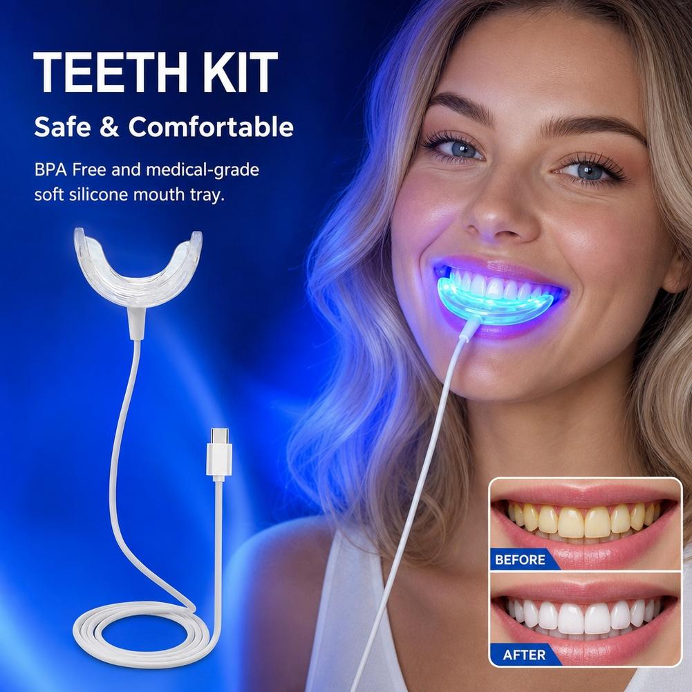 Teeth Whitening Gum - جهاز تبييض الأسنان الذكي المحمول بضوء
