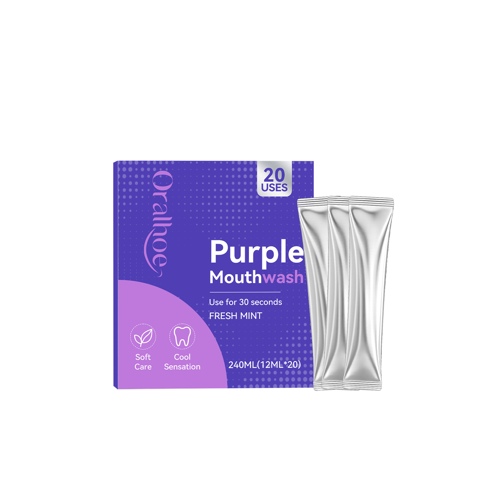 20 قطعة من غسول الفم باللون ال - مراجعة Teeth Whitening Mouthwash وسعره