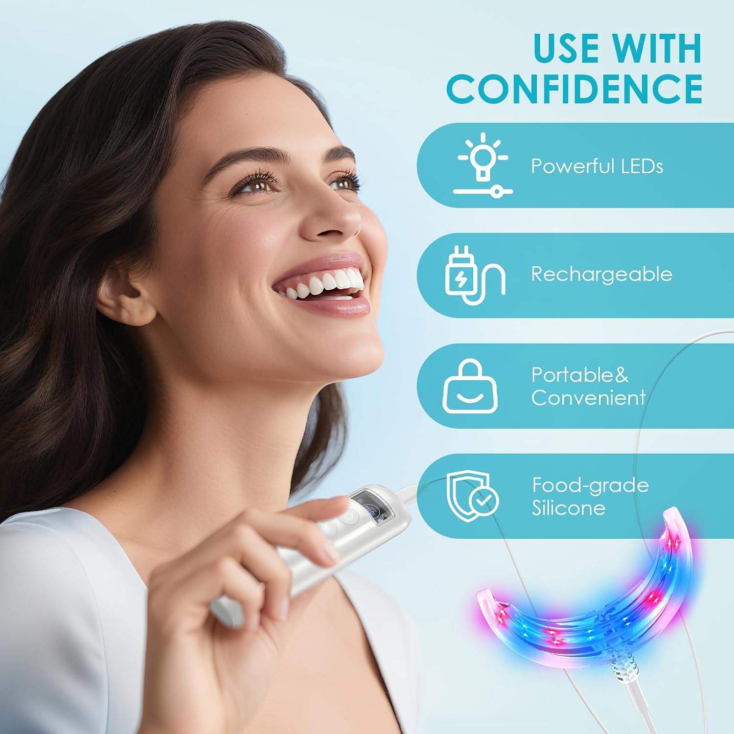 جهاز تسريع تبييض الأسنان بـ 16 - مراجعة Teeth Whitening Gum وسعره