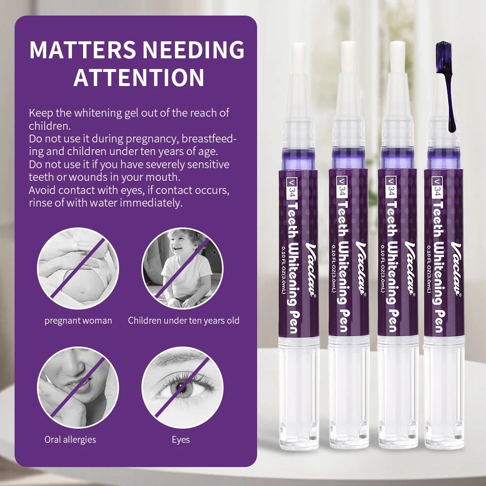 قلم تبييض الأسنان الفوري من فا - مراجعة Teeth Whitening Pen وسعره